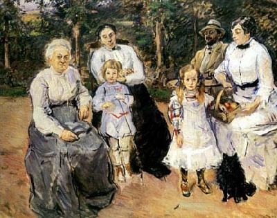 Max Slevogt Familie Slevogt im Garten von Godramstein Sweden oil painting art